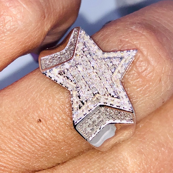Real diamond championship star ring custom made .78ct genuine diamonds not fake - Picture 8 of 10